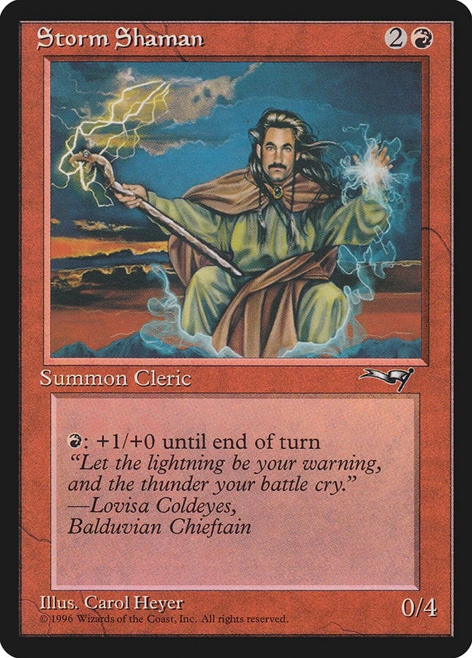 Image for Storm Shaman (Male) (119) (Alliances) - Magic: The Gathering