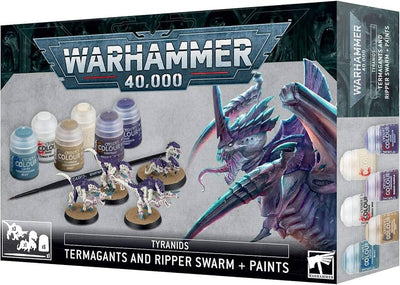 TYRANIDS TERMAGANTS AND RIPPER SWARM + PAINTS