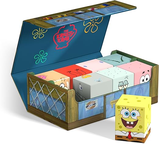 Krusty Krab Squaroes Collector Case with 8 Spongebob Character Boxes