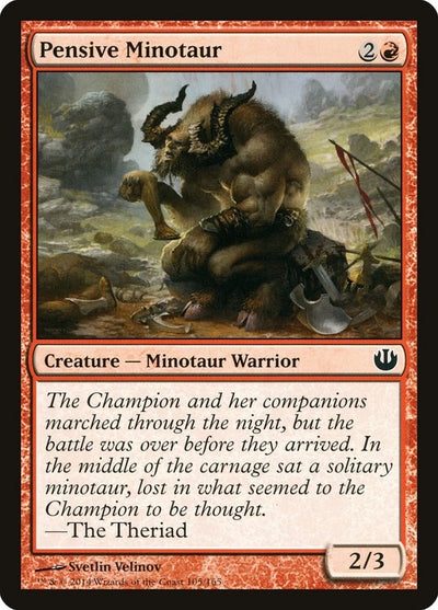 Pensive Minotaur (105) (Journey Into Nyx)
