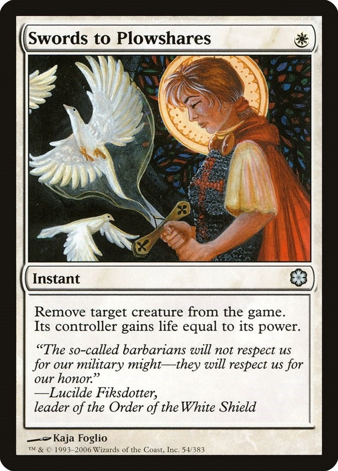 Swords to Plowshares (54) (Coldsnap Theme Deck Reprints)