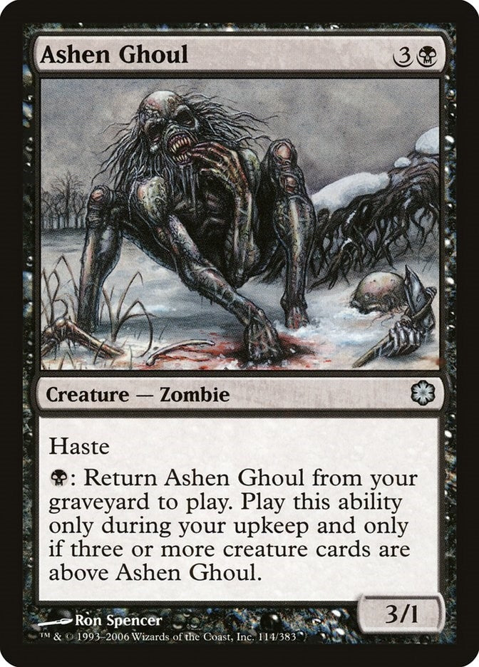 Ashen Ghoul (114) (Coldsnap Theme Deck Reprints)