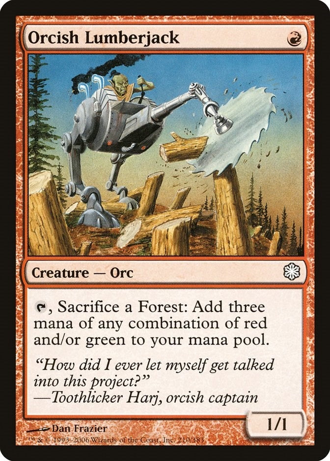 Orcish Lumberjack (210) (Coldsnap Theme Deck Reprints)