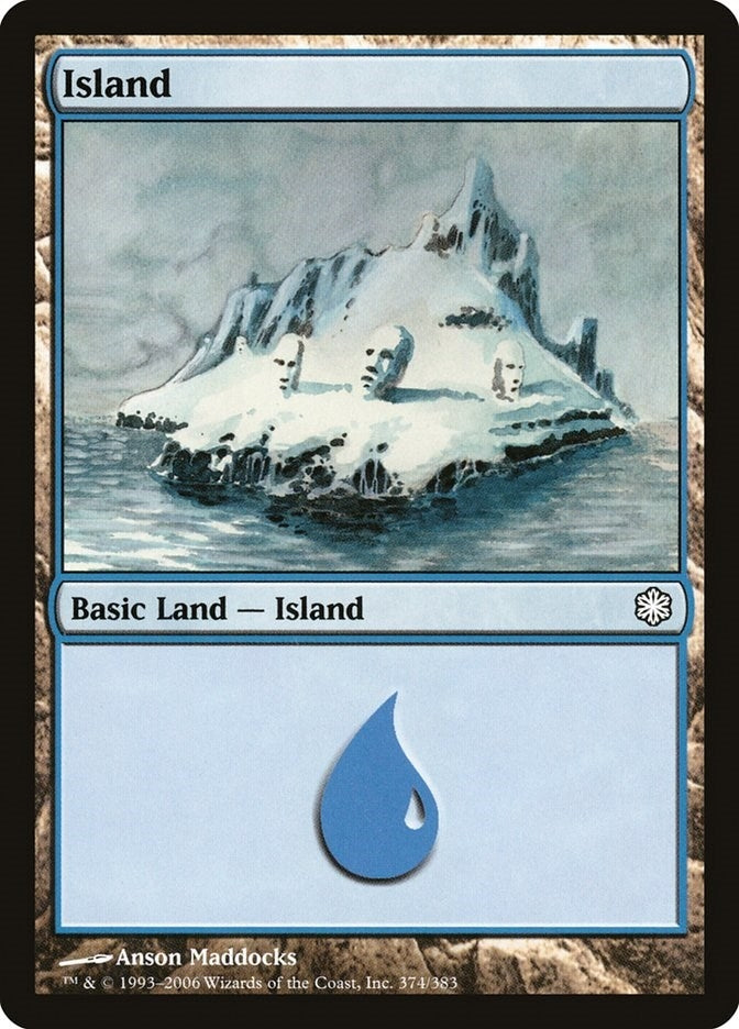 Island (374) (374) (Coldsnap Theme Deck Reprints)