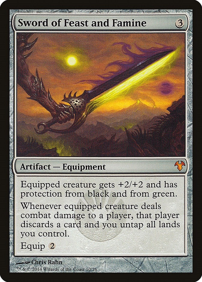 Sword of Feast and Famine (10) (Magic Modern Event Deck)