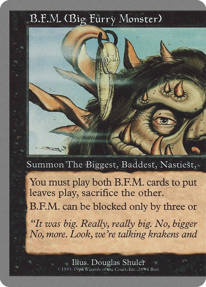 B.F.M. (Big Furry Monster) (28) (28) (Unglued)