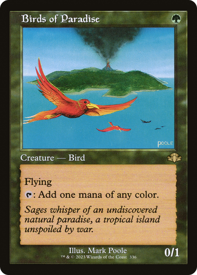 Birds of Paradise (Retro Frame) (336) (Dominaria Remastered)
