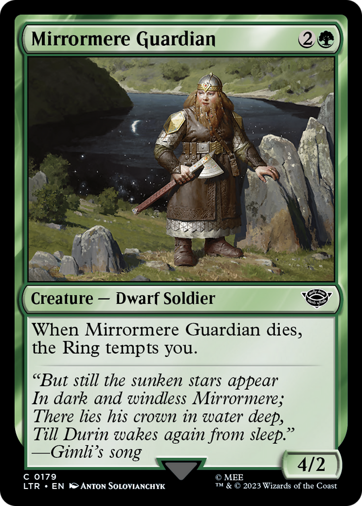 Mirrormere Guardian (LTR-179) - The Lord of the Rings: Tales of Middle-earth Foil