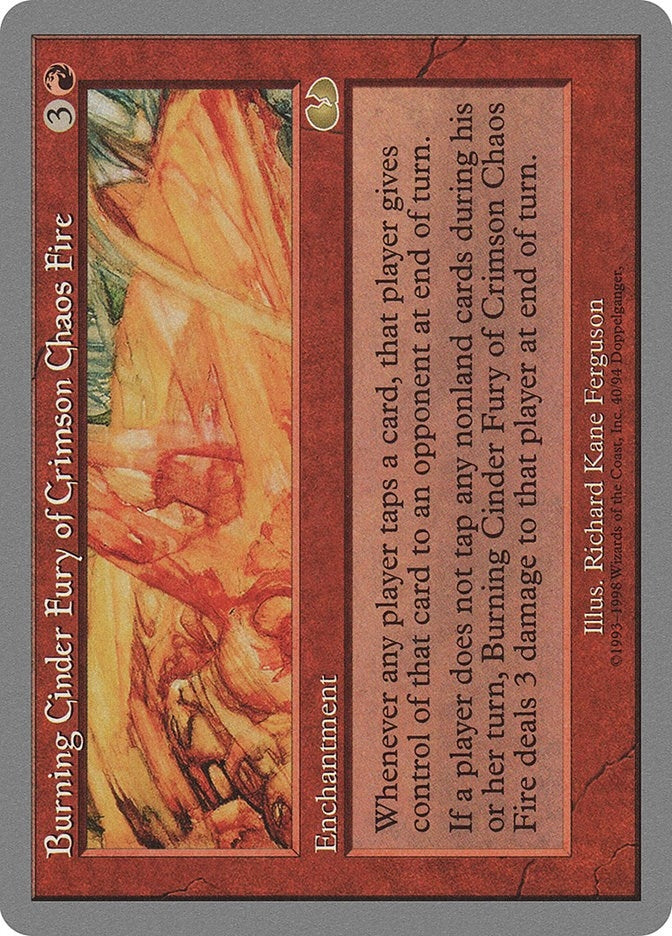 Burning Cinder Fury of Crimson Chaos Fire (40) (Unglued)
