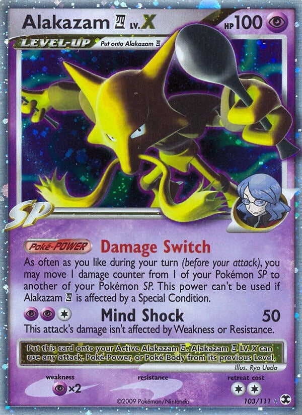 Alakazam E4 Lv.X (103/111) (Rising Rivals)