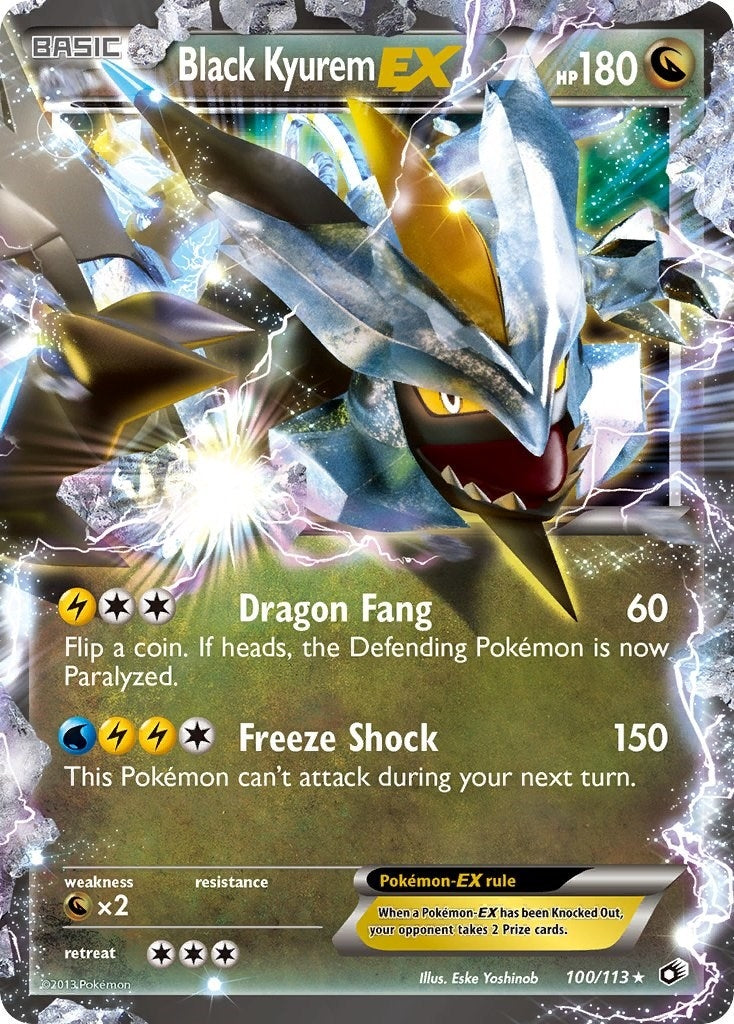 Image for Black Kyurem EX (100/113) (Legendary Treasures) - Pokemon