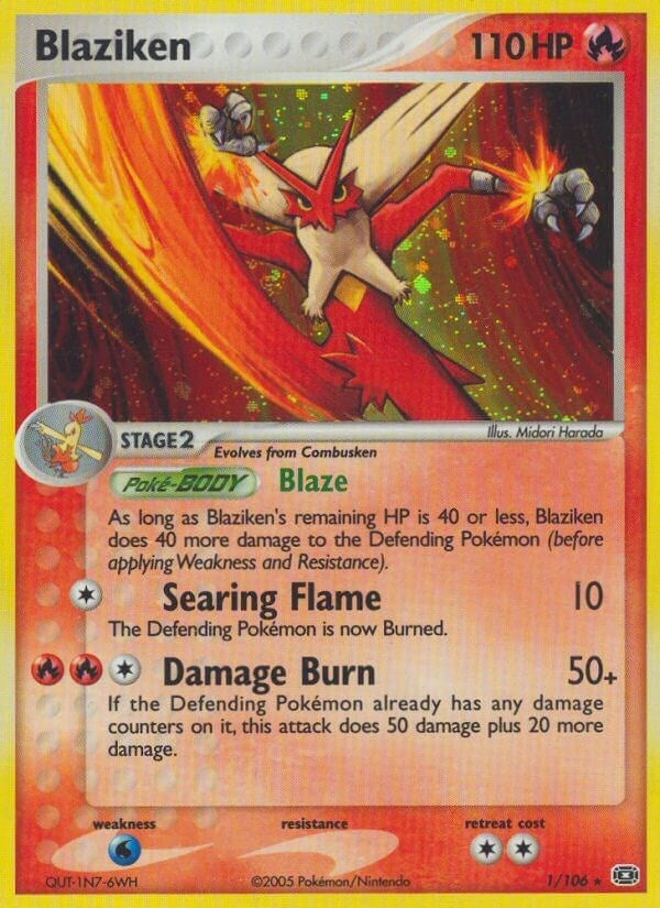 Image for Blaziken (1/106) (Emerald) - Pokemon