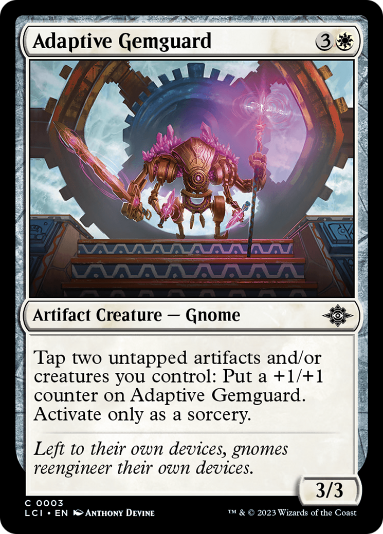 Adaptive Gemguard (3) (The Lost Caverns of Ixalan)