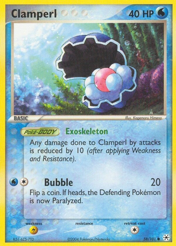Image for Clamperl (58/101) (Hidden Legends) - Pokemon