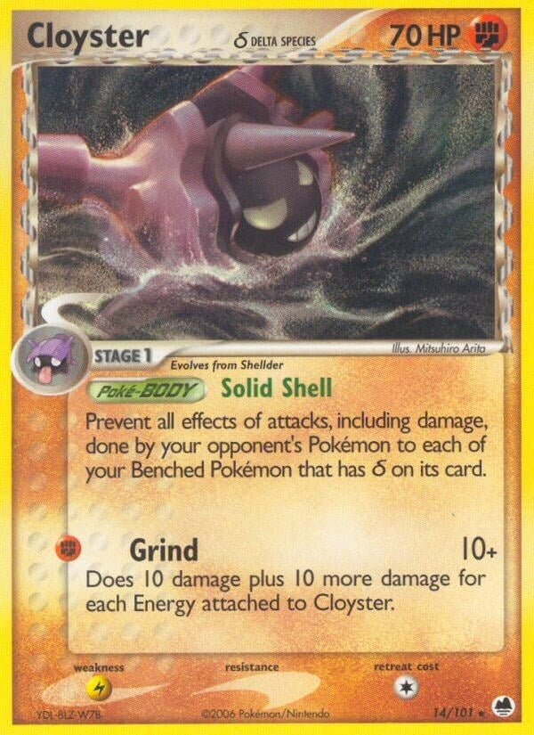 Image for Cloyster (Delta Species) (14/101) (Dragon Frontiers) - Pokemon