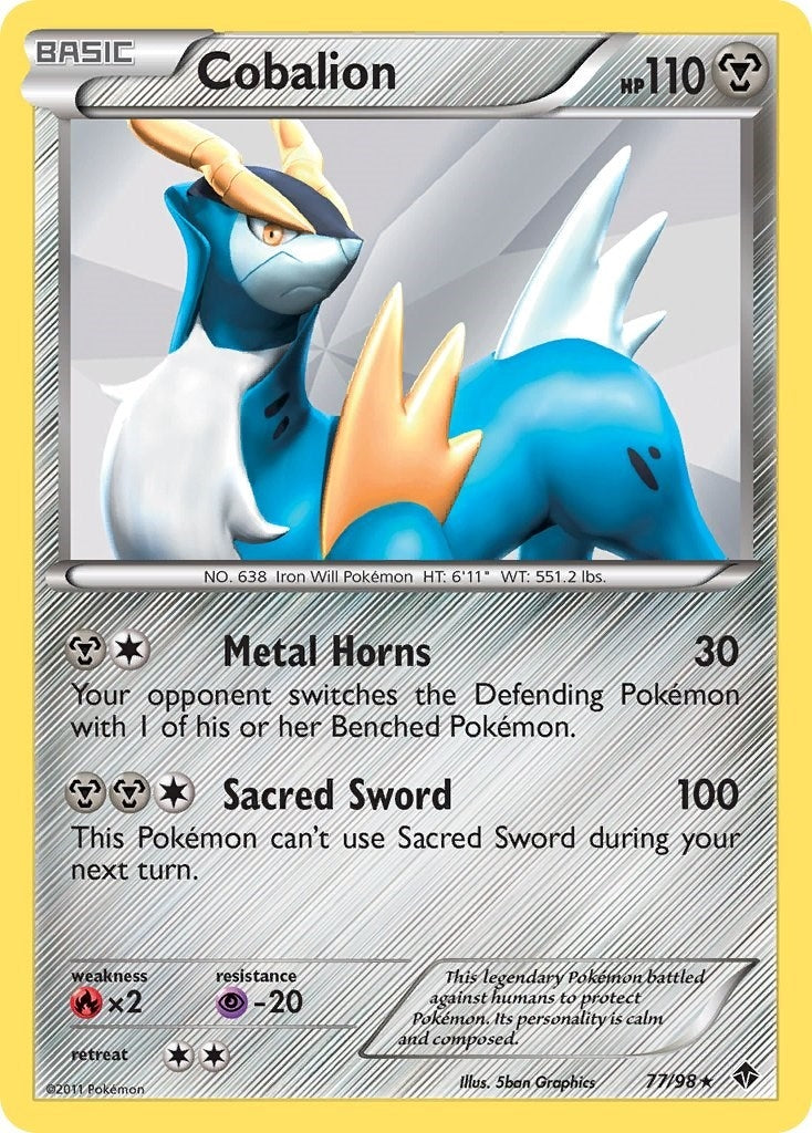 Image for Cobalion (77/98) (Emerging Powers) - Pokemon