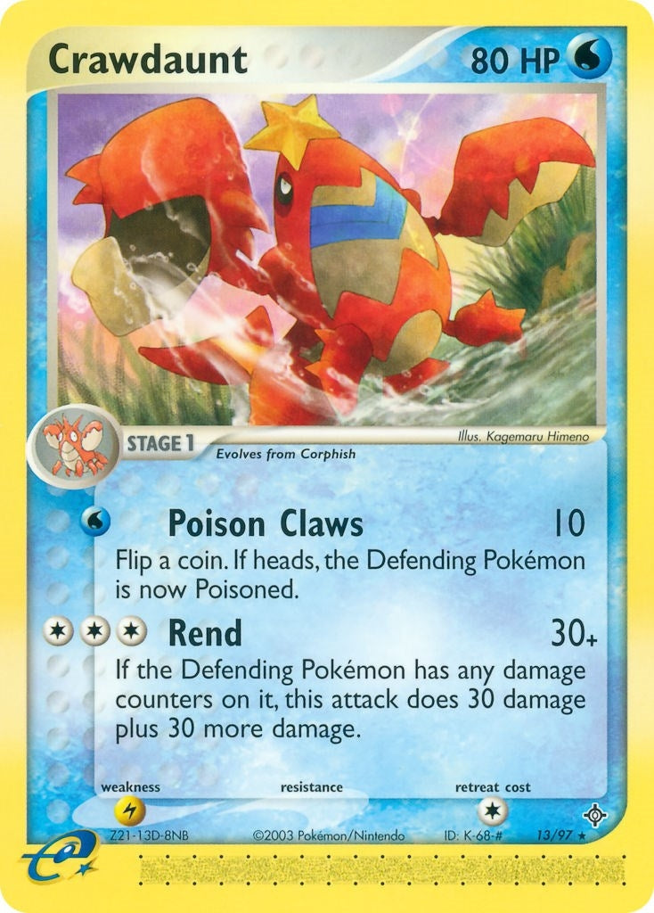 Image for Crawdaunt (13/97) (Dragon) - Pokemon