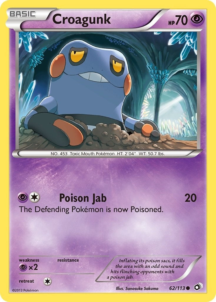 Image for Croagunk (62/113) (Legendary Treasures) - Pokemon