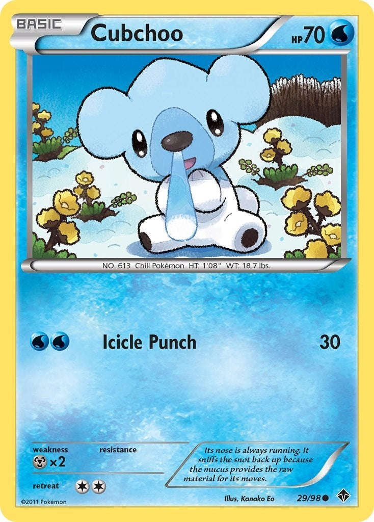 Image for Cubchoo (29) (29/98) (Emerging Powers) - Pokemon