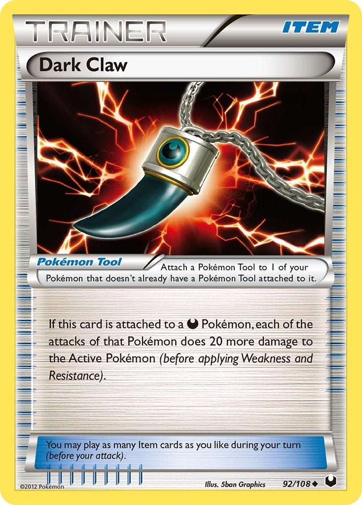 Image for Dark Claw (92/108) (Dark Explorers) - Pokemon