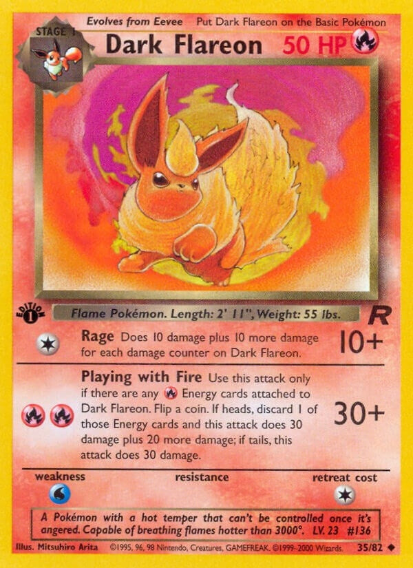 Image for Dark Flareon (35/82) (Team Rocket) - Pokemon