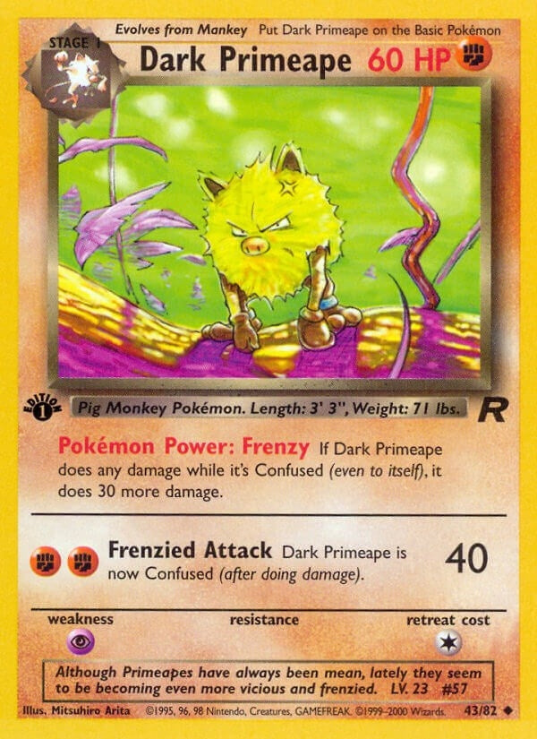 Image for Dark Primeape (43/82) (Team Rocket) - Pokemon