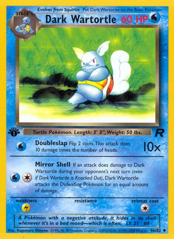 Image for Dark Wartortle (46/82) (Team Rocket) - Pokemon