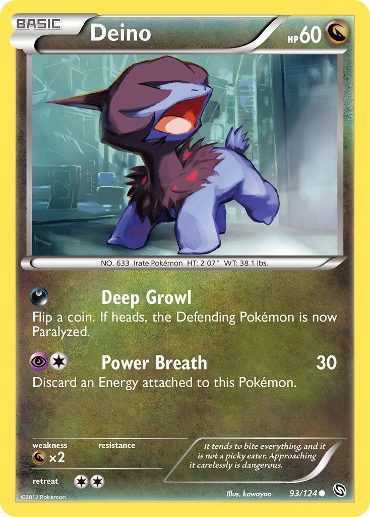 Image for Deino (93) (93/124) (Dragons Exalted) - Pokemon
