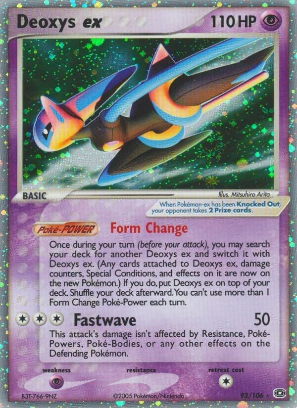 Image for Deoxys ex (Speed Forme) (93/106) (Emerald) - Pokemon