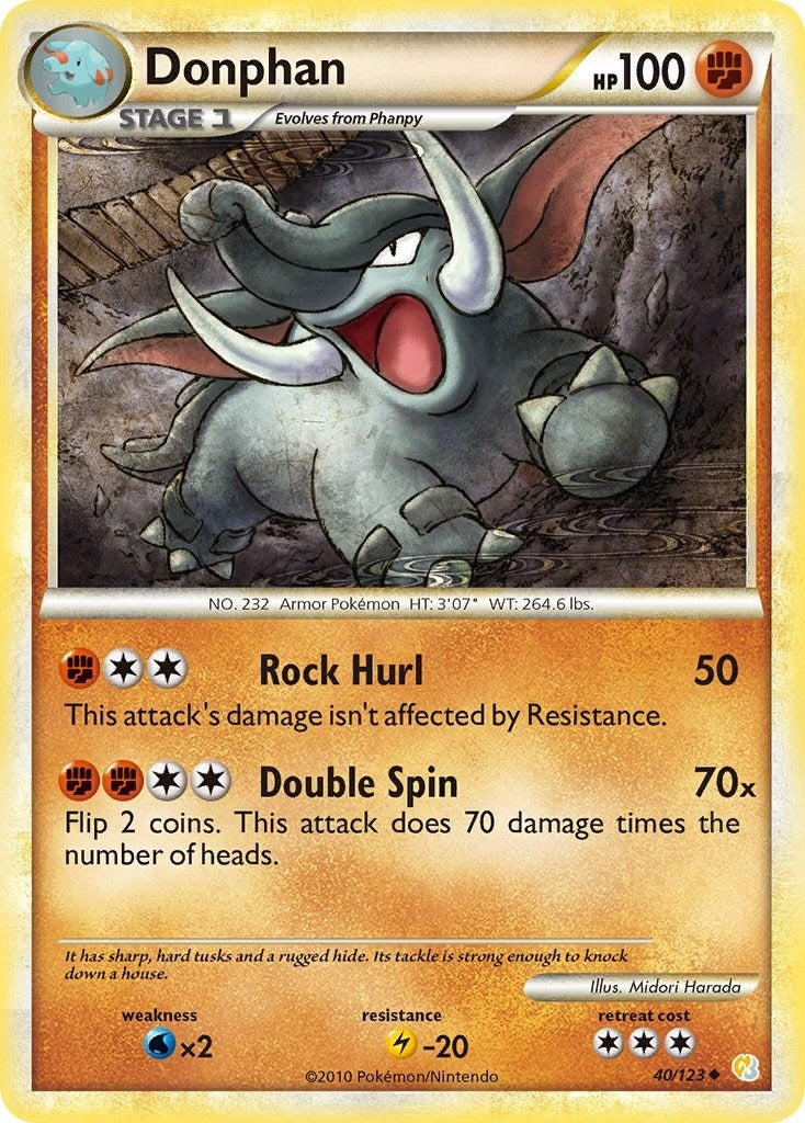 Image for Donphan (40/123) (HeartGold SoulSilver) - Pokemon