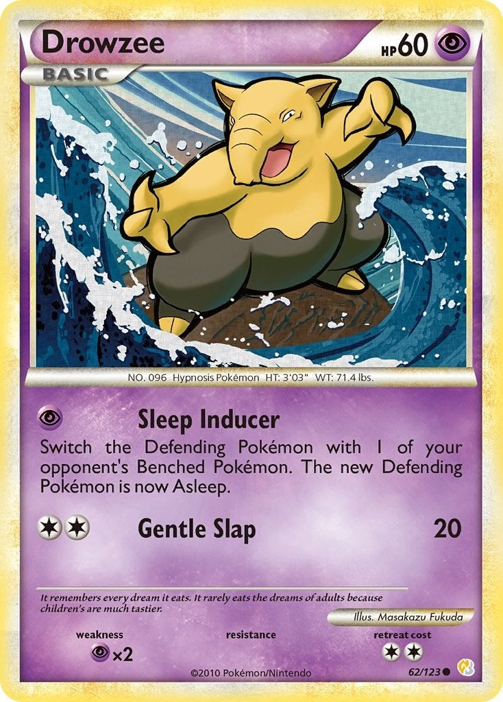 Image for Drowzee (62/123) (HeartGold SoulSilver) - Pokemon