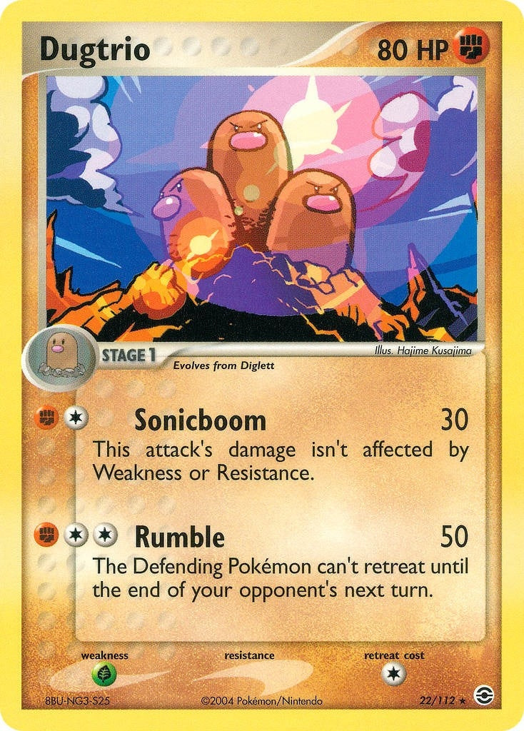 Image for Dugtrio (22/112) (FireRed & LeafGreen) - Pokemon