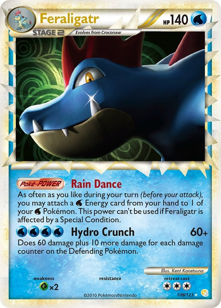 Image for Feraligatr (Prime) (108/123) (HeartGold SoulSilver) - Pokemon