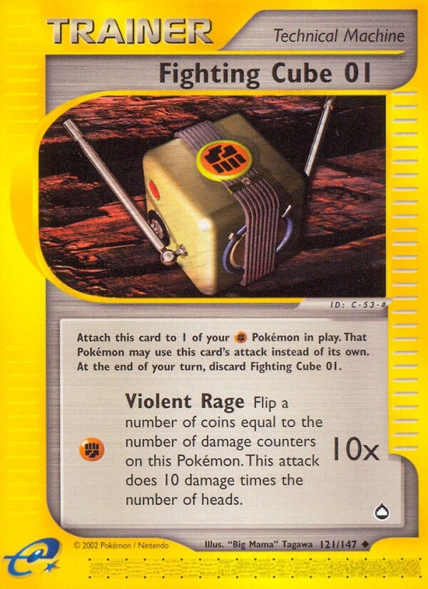 Image for Fighting Cube 01 (121/147) (Aquapolis) - Pokemon