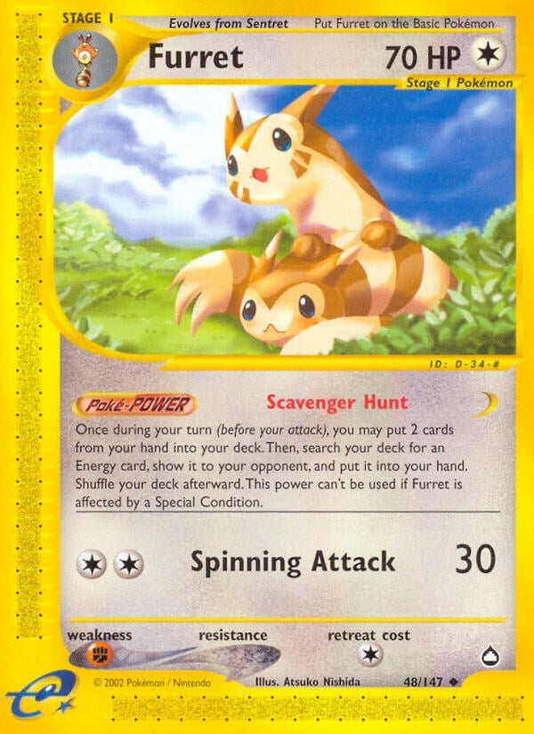 Image for Furret (048/147) (Aquapolis) - Pokemon