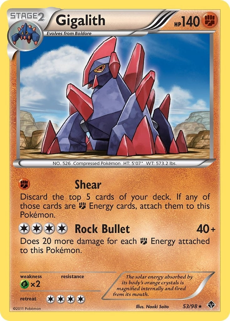 Image for Gigalith (53/98) (Emerging Powers) - Pokemon