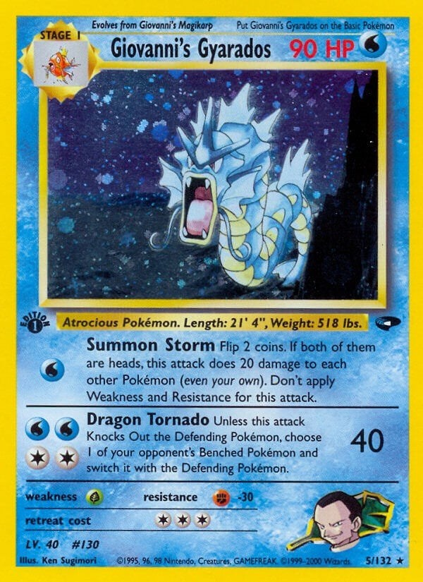 Image for Giovanni's Gyarados (005/132) (Gym Challenge) - Pokemon