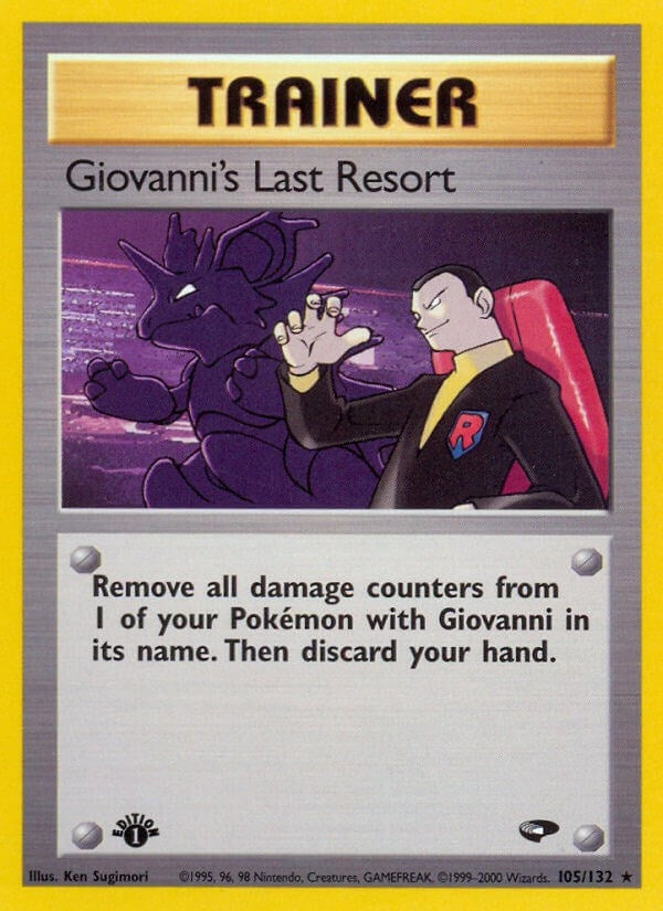 Image for Giovanni's Last Resort (105/132) (Gym Challenge) - Pokemon