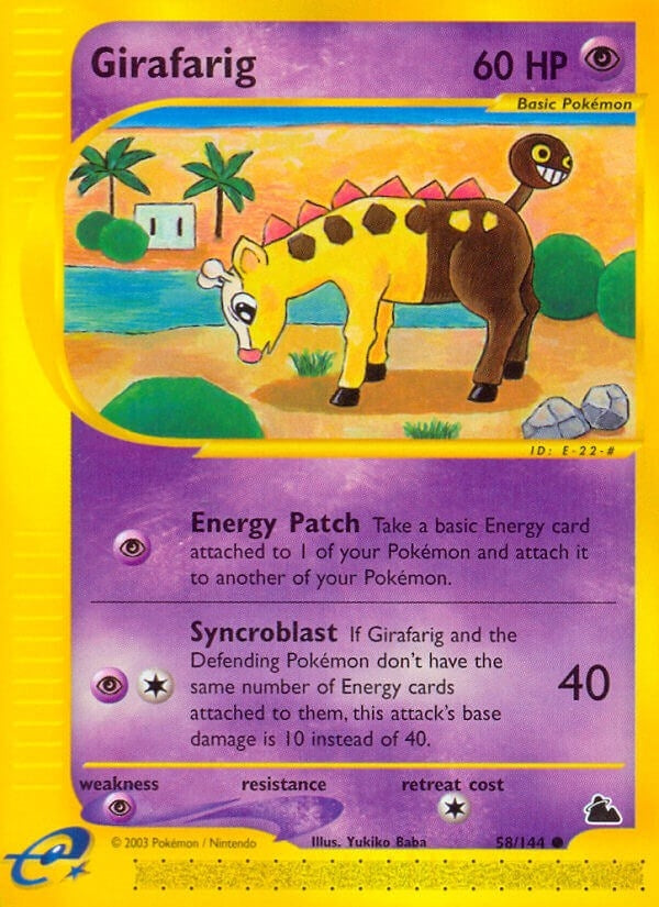 Image for Girafarig (058/144) (Skyridge) - Pokemon