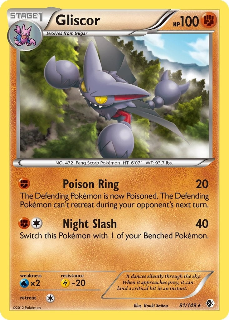 Image for Gliscor (81/149) (Boundaries Crossed) - Pokemon