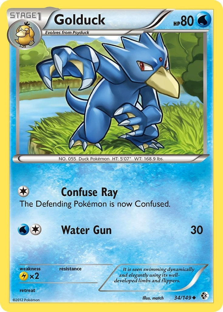 Image for Golduck (34) (34/149) (Boundaries Crossed) - Pokemon
