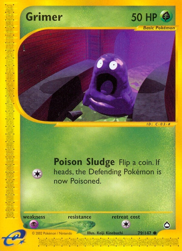 Image for Grimer (079/147) (Aquapolis) - Pokemon