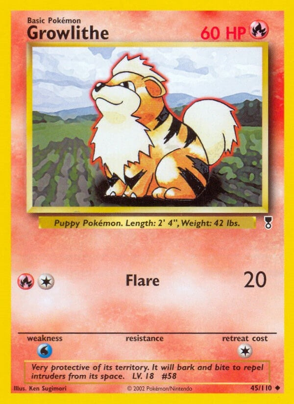 Image for Growlithe (045/110) (Legendary Collection) - Pokemon
