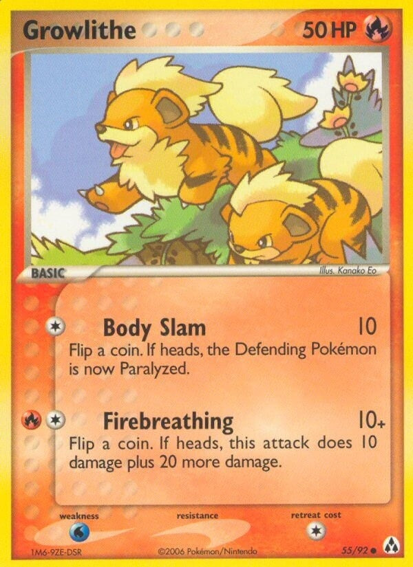 Image for Growlithe (55/92) (Legend Maker) - Pokemon