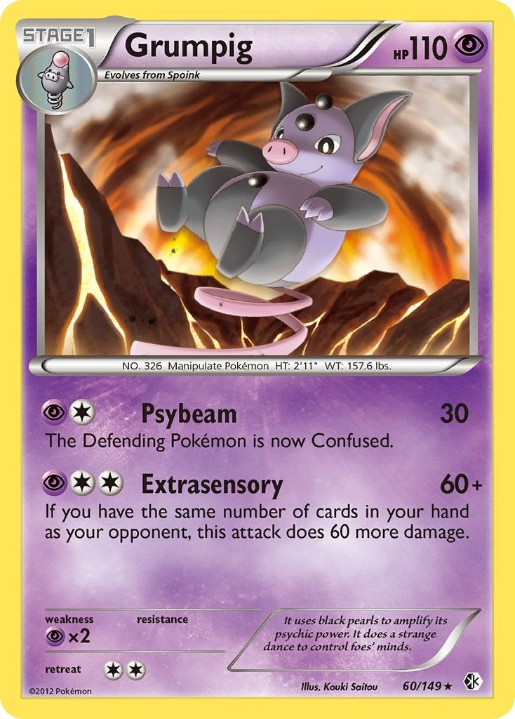 Image for Grumpig (60/149) (Boundaries Crossed) - Pokemon