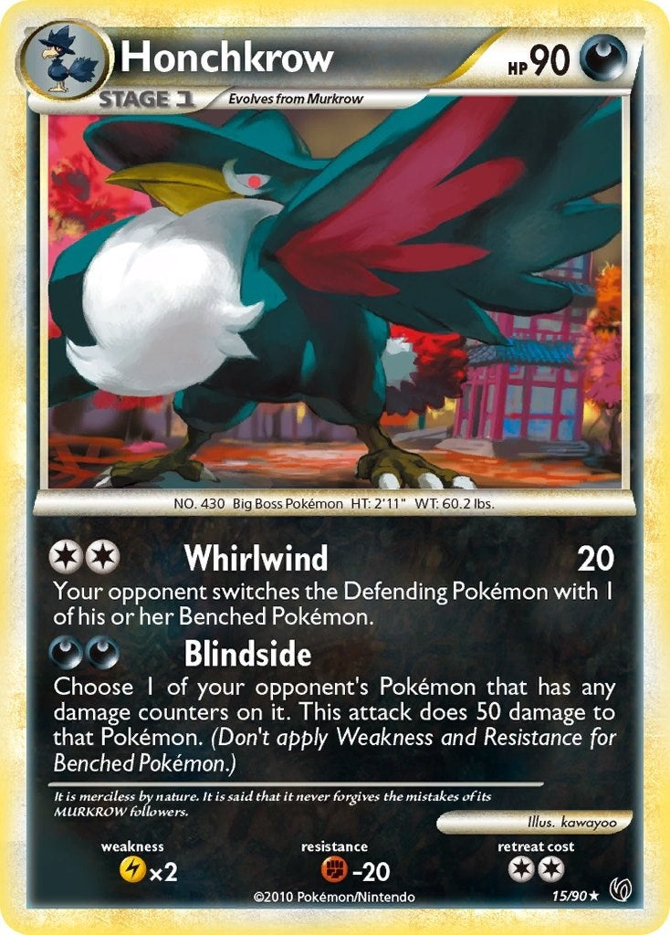 Image for Honchkrow (15) (15/90) (Undaunted) - Pokemon