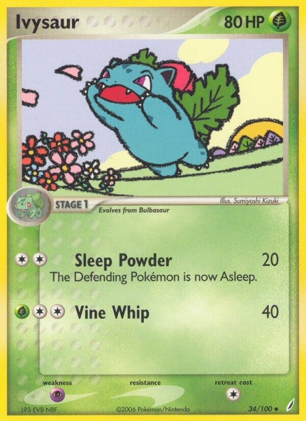 Image for Ivysaur (34/100) (Crystal Guardians) - Pokemon