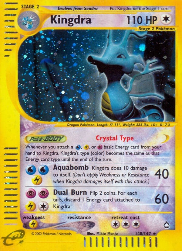 Image for Kingdra (148) (148/147) (Aquapolis) - Pokemon