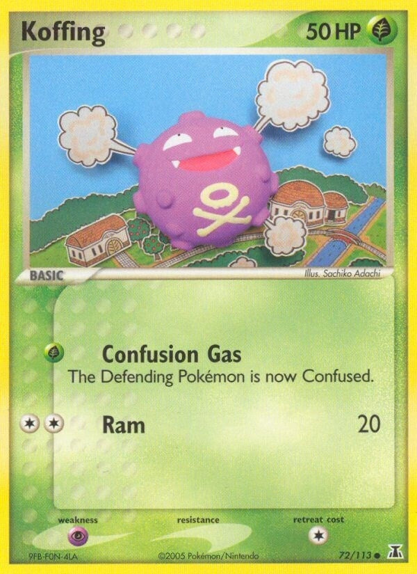 Image for Koffing (72/113) (Delta Species) - Pokemon