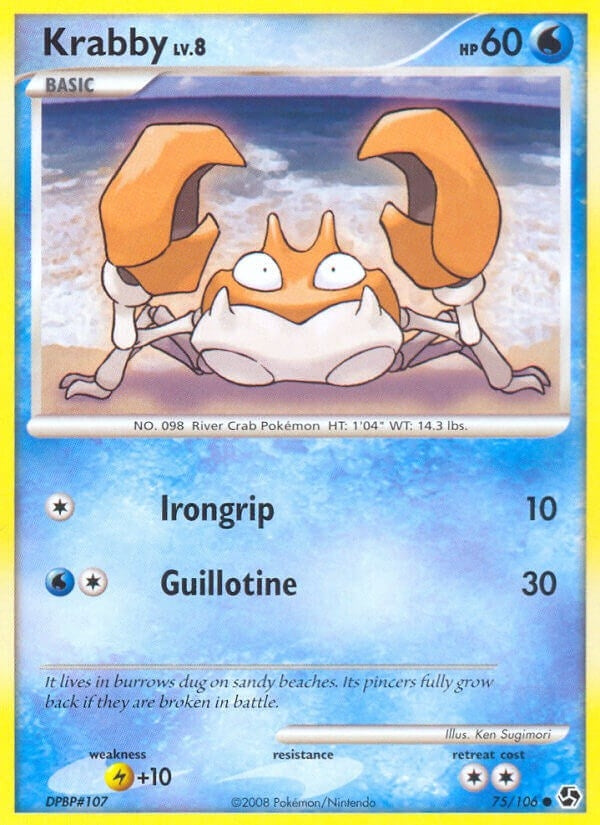 Image for Krabby (75/106) (Great Encounters) - Pokemon